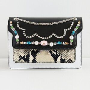 NEW Marni Trunk Envelope Beaded Shoulder Bag